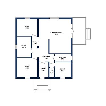 Современный жилой дом - 220190, план 1