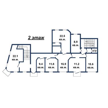 Офисное помещение на Советской в собственность - 260157, план 2