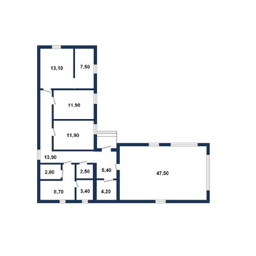 Коробка дома в черте города Бреста в СТ-260016, план 1