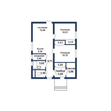 Коробка дома на садовом участке, Мухавецкий с/с - 260082, план 1