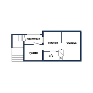 Квартира в жилом доме с участком, Скрипникова ул. - 230461, план 1