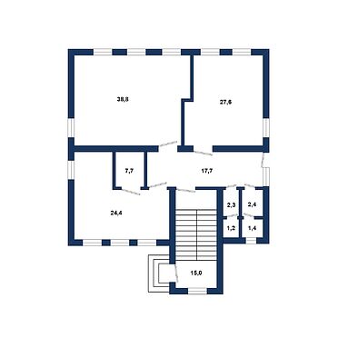 Апартаменты в микрорайоне Речица - 230420b, план 1