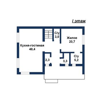 Двухуровневый даблхаус, мкр. Волынка - 260152, план 1