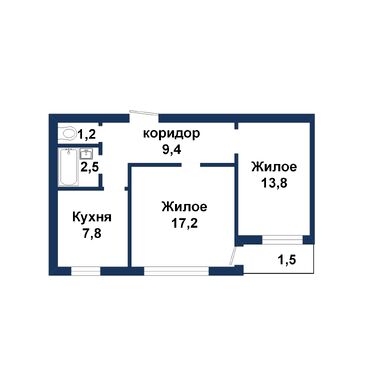Двухкомнатная квартира, Маяковского ул. - 260170, план 2