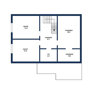 Двухэтажный каркасный дом с участком - 610103, план 2