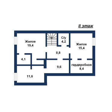 Двухуровневый даблхаус, мкр. Волынка - 260152, план 2