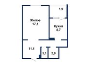 Однокомнатная квартира, Белорусская ул. - 260089, мини фото 1