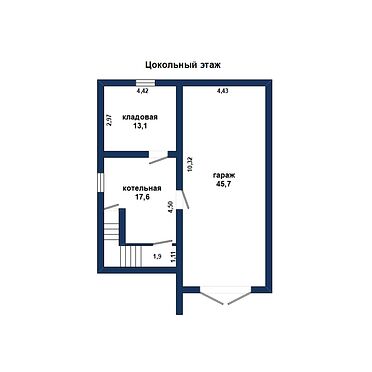 Просторный дом для большой семьи - 180981, план 1