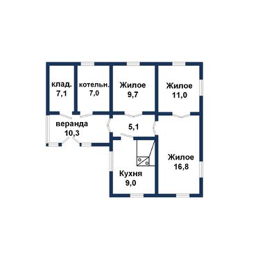 Жилой дом в аг. Клейники - 260097, план 1